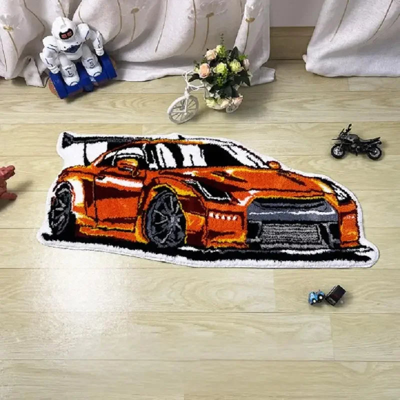 Car Fashion Brand Imitation Cashmere Carpet Bedside Cloakroom Room Living Room E-Sports Room Carpet Home Decoration Rug