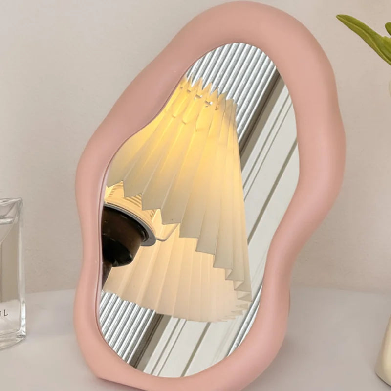 Tabletop Decorative Mirrors Makeup Mirror Home Decoration ,Woman Makeup Supplies Bedroom Desk Accessories Room Decor