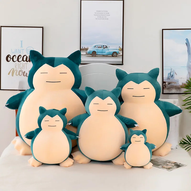 Big Pokemon Snorlax Plush Toys Kawaii Snorlax Pokémon Dolls Soft Anime Snorlax Stuffed Sleep Pillow Room Decor Birthday Gifts