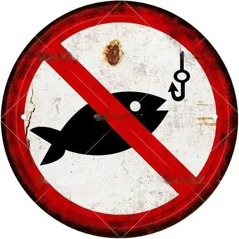 STOP Warning round Garage Vintage Metal Sign Plate Plaque Tin Sign Wall Decor for Home Bar Pub Store Sign Man Cave Yad Outdoor