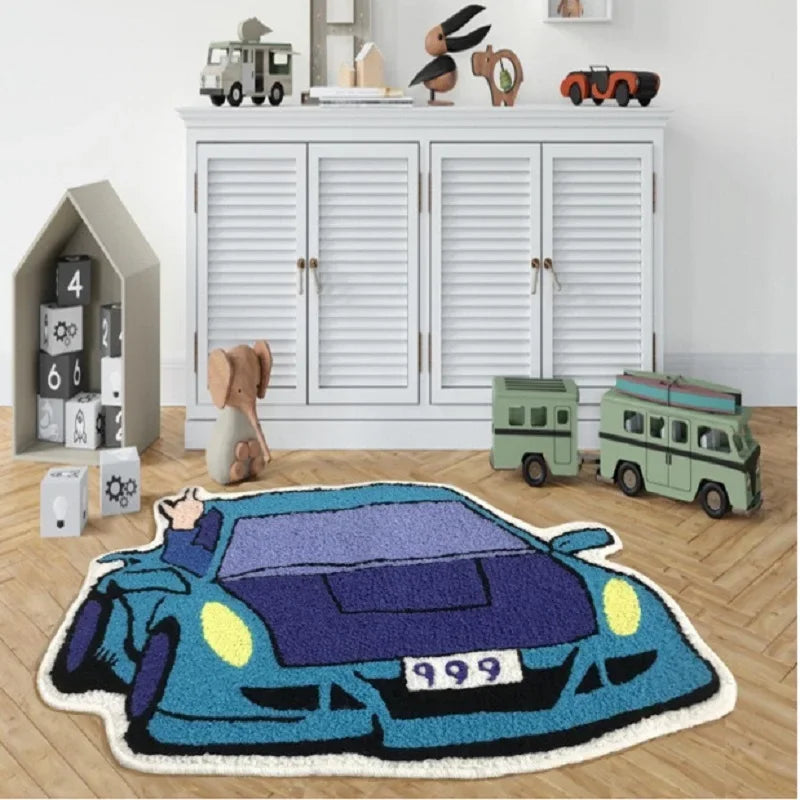 Car Fashion Brand Imitation Cashmere Carpet Bedside Cloakroom Room Living Room E-Sports Room Carpet Home Decoration Rug