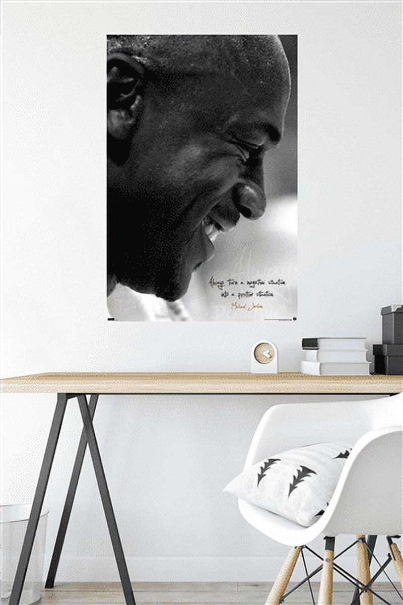 Michael Jordan - Always Positive Wall Poster, 22.375" X 34"