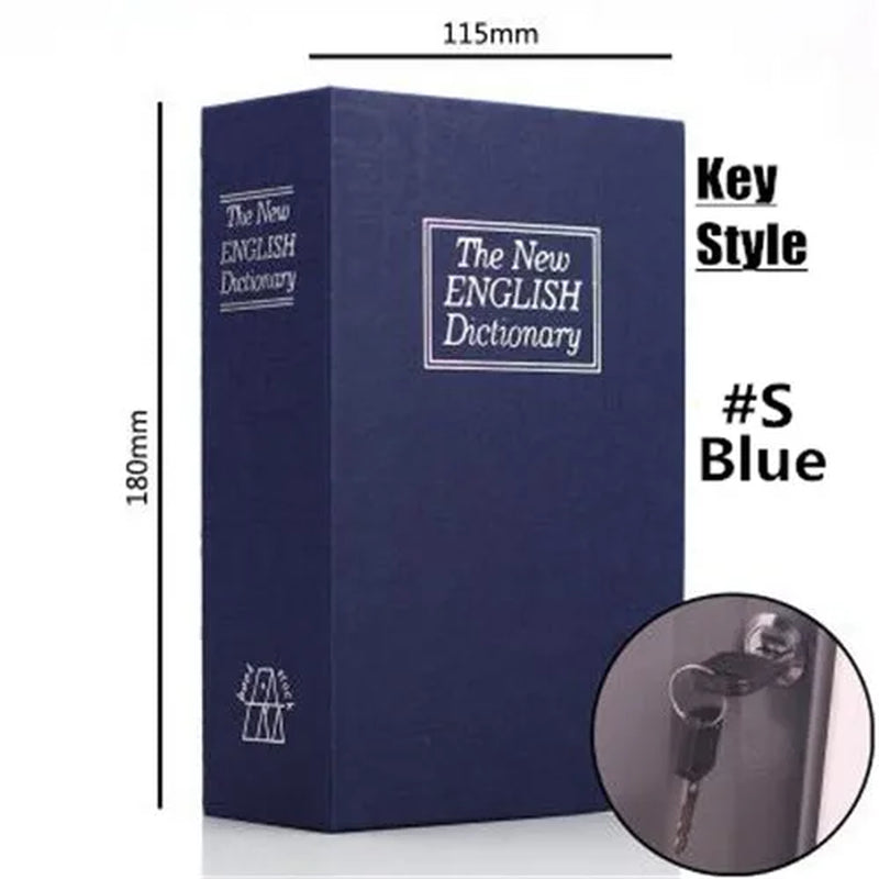 Student Gift Dictionary Mini Safe Box Book Hidden Secret Key Lock Coin Bank Card Jewellery Private Diary Storage Password Locker