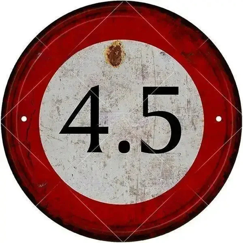 STOP Warning round Garage Vintage Metal Sign Plate Plaque Tin Sign Wall Decor for Home Bar Pub Store Sign Man Cave Yad Outdoor