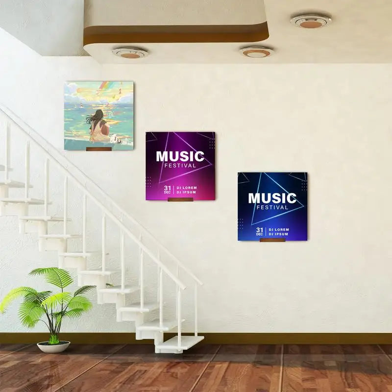 Wood Vinyl Record Shelf Wall Mount, Small Wall Record Holder Display Shelf, Vinyl Record Shelves Record Album Display Holder