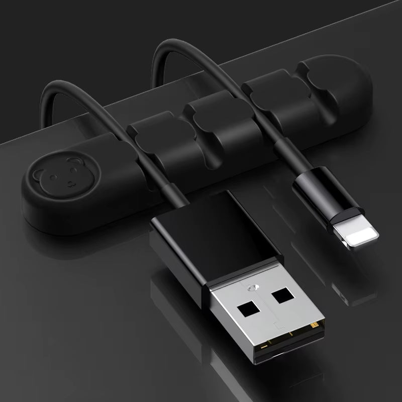 1Piece Cute Cable Organizers Holder Clips for Desktop Cord Organizers Management Office Home